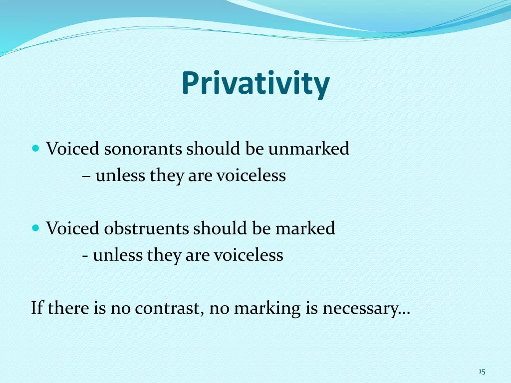 privativity