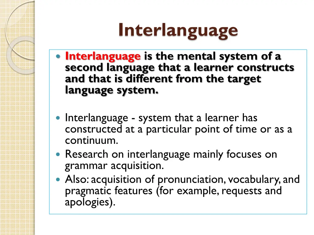 interlanguage