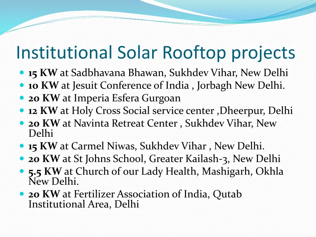 institutional solar rooftop projects 1