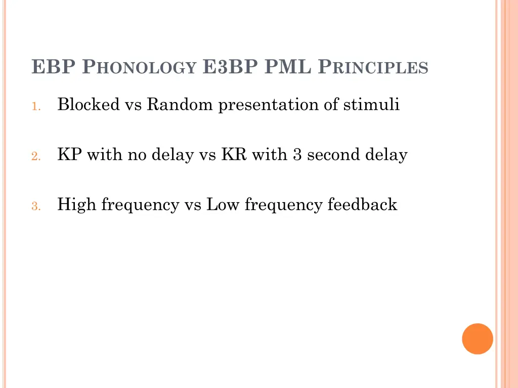 ebp p honology e3bp pml p rinciples