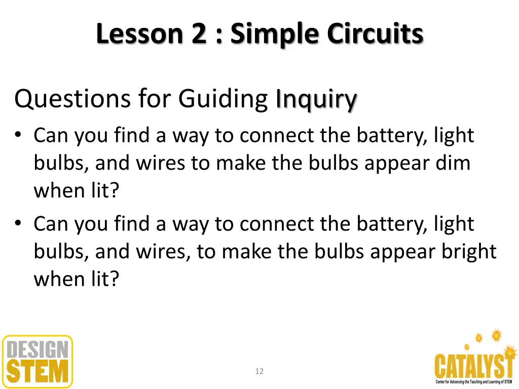 lesson 2 simple circuits