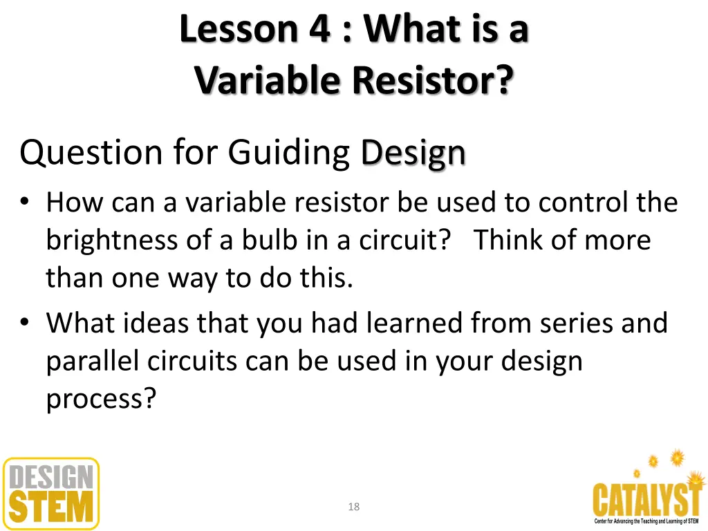 lesson 4 what is a variable resistor 2