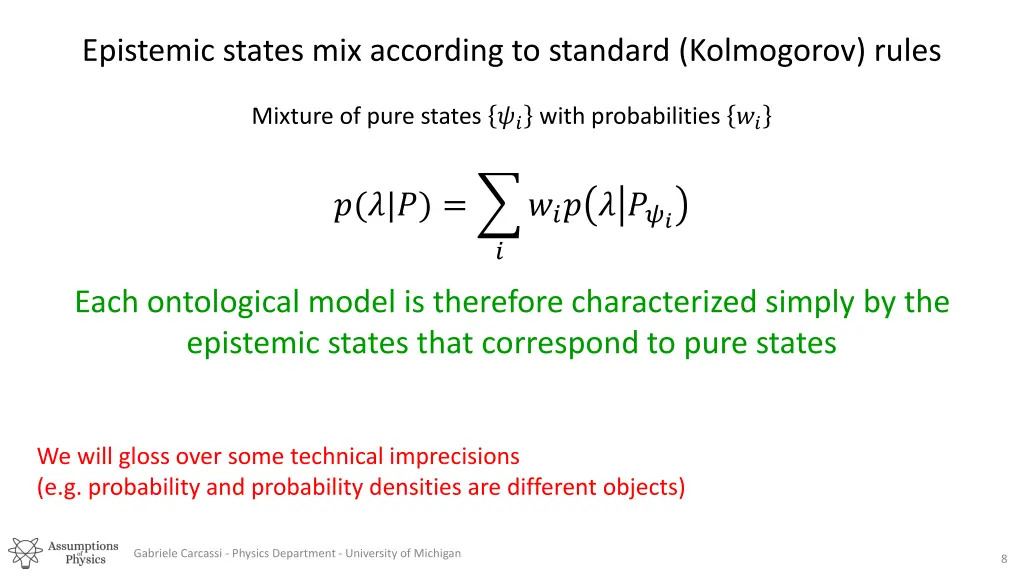 epistemic states mix according to standard