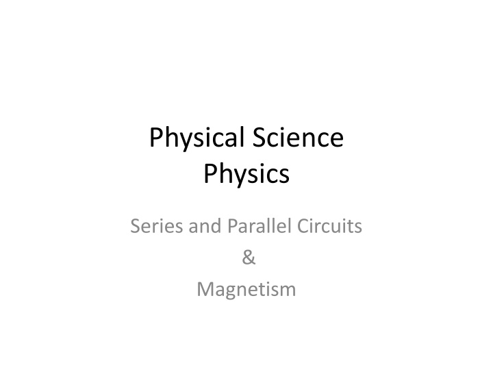 physical science physics