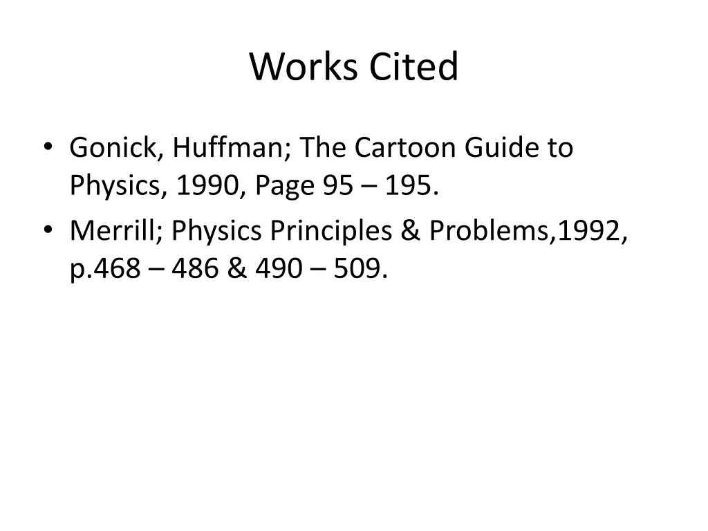 works cited