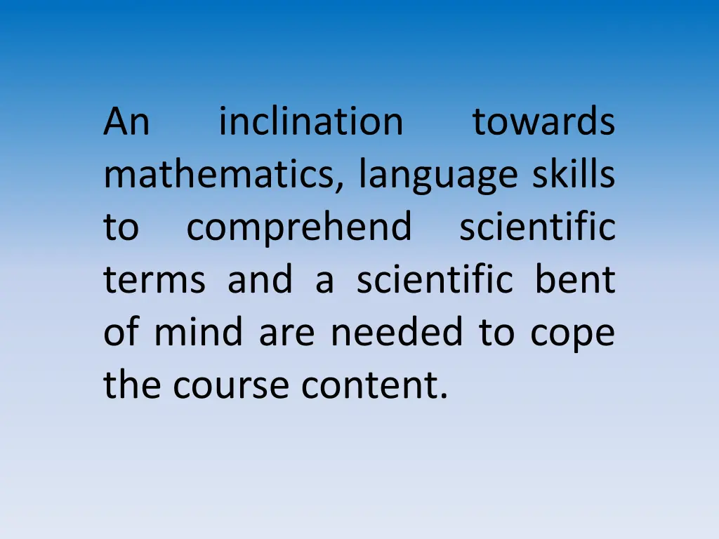 an mathematics language skills to comprehend