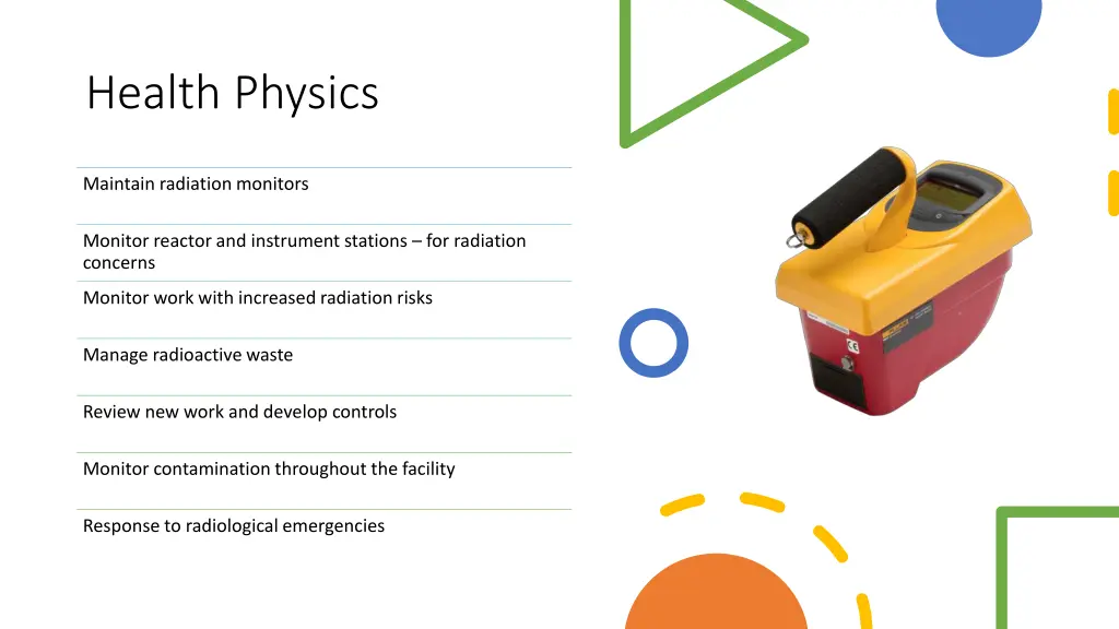 health physics