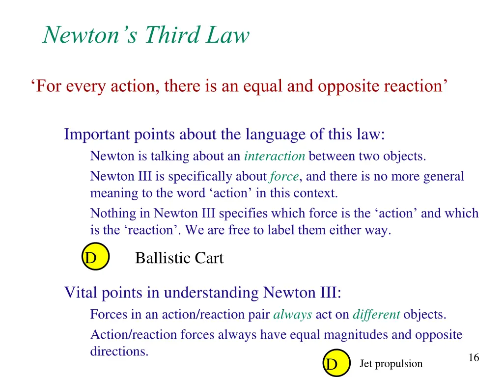 newton s third law