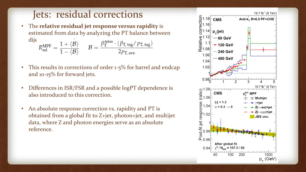 jets residual corrections