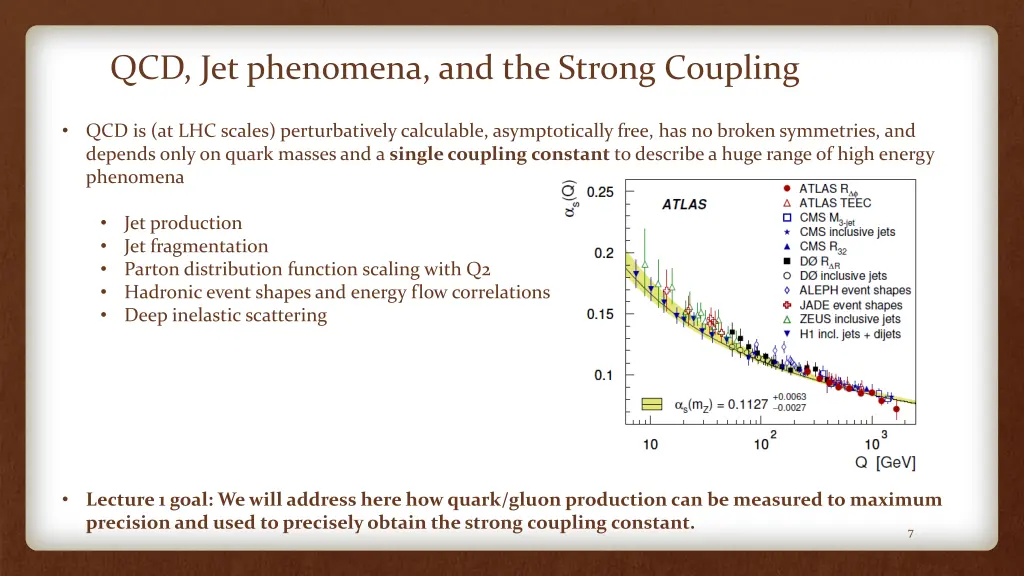 qcd jet phenomena and the strong coupling