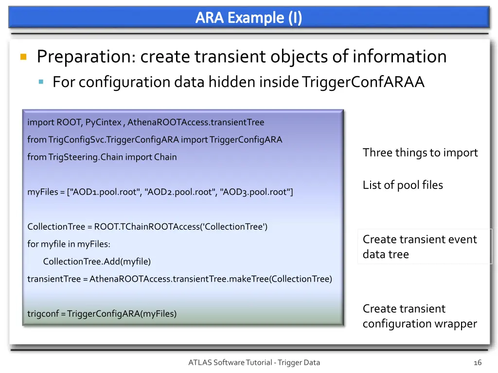 ara example i