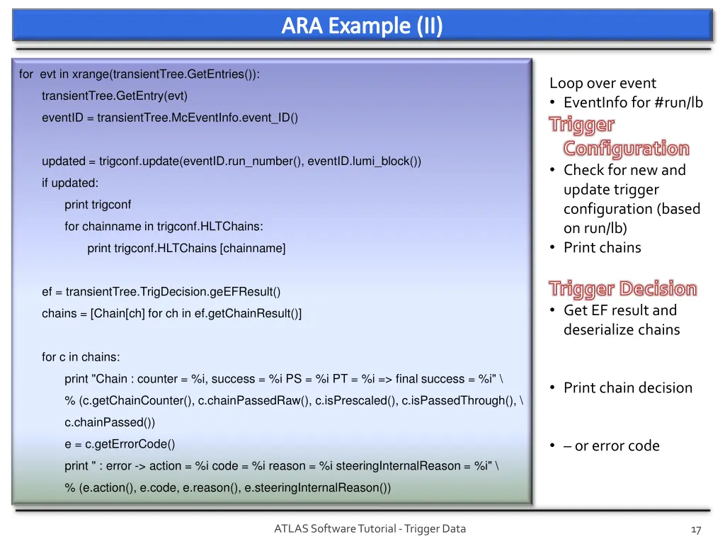 ara example ii