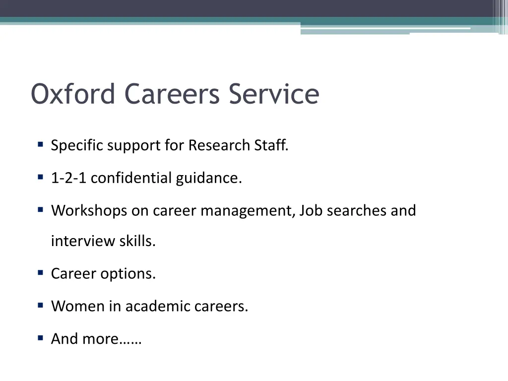 oxford careers service