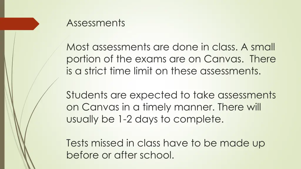 assessments