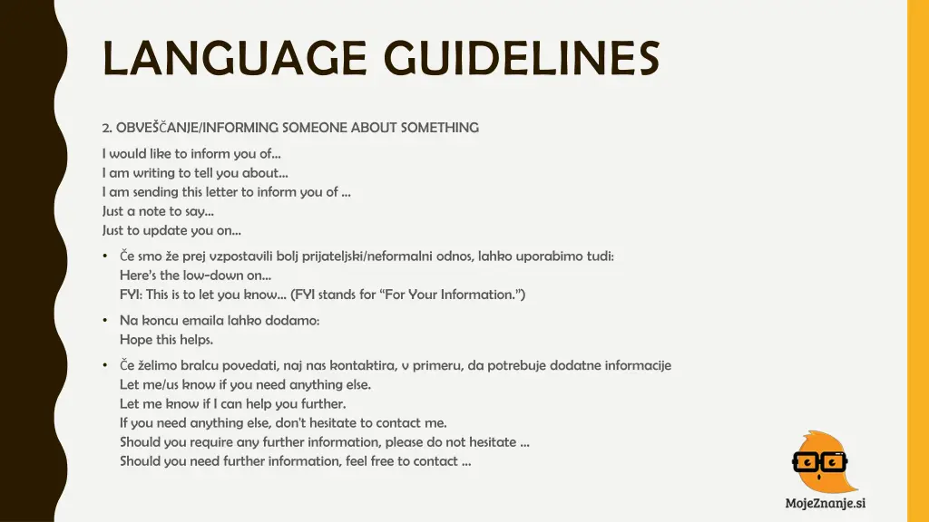 language guidelines 2