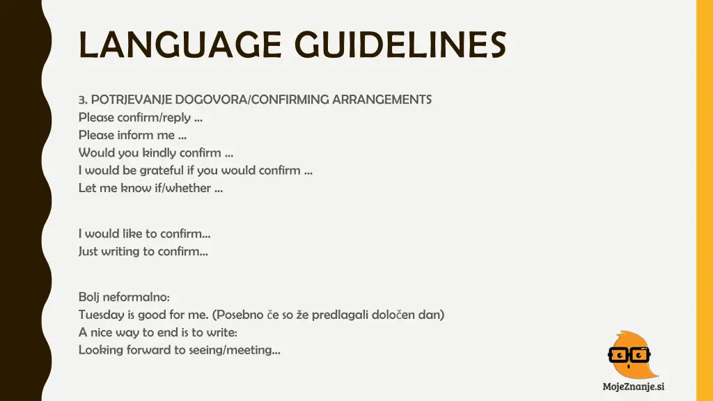 language guidelines 3