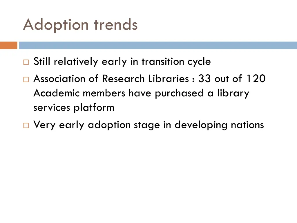 adoption trends