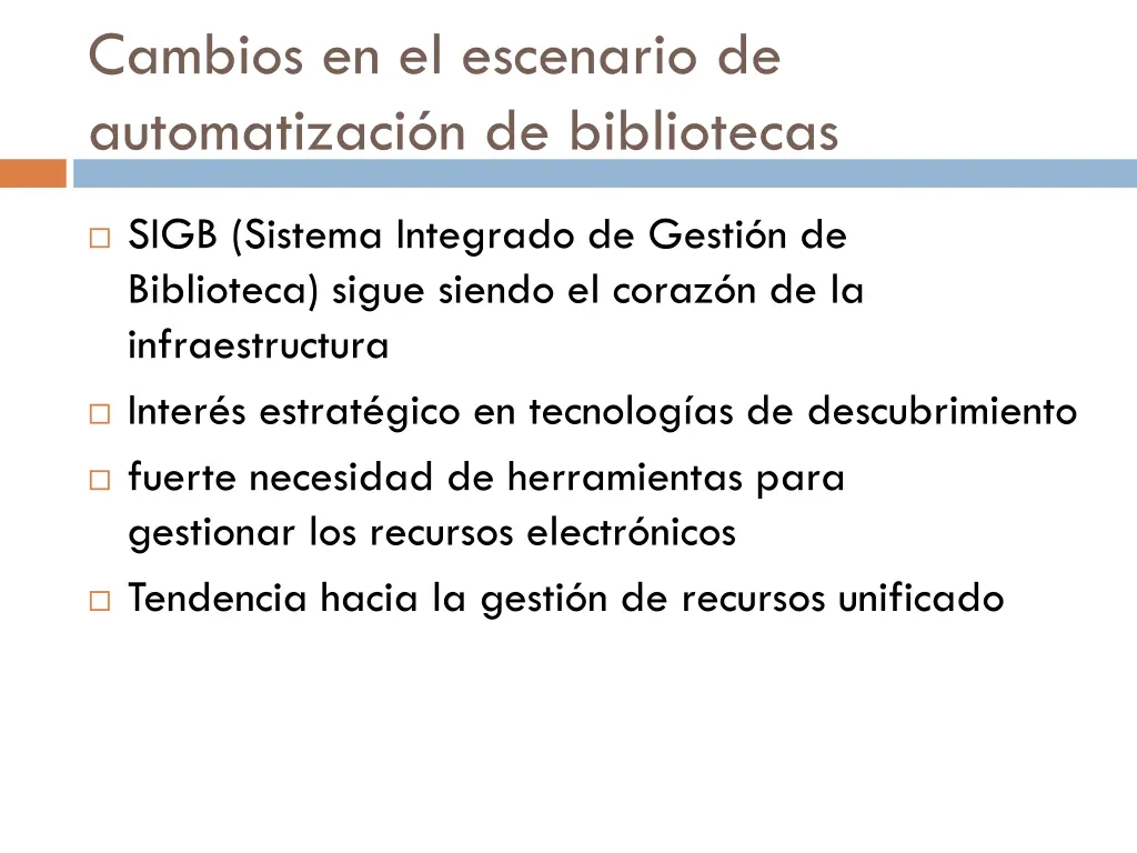 cambios en el escenario de automatizaci