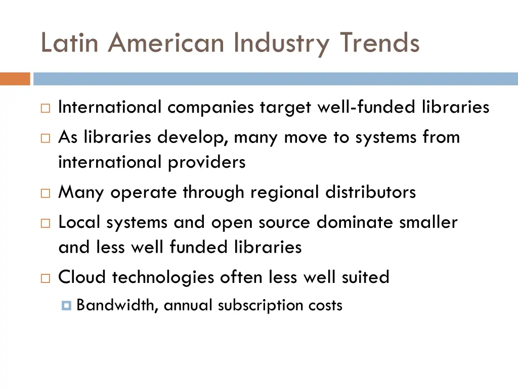 latin american industry trends