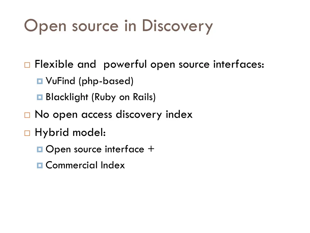 open source in discovery