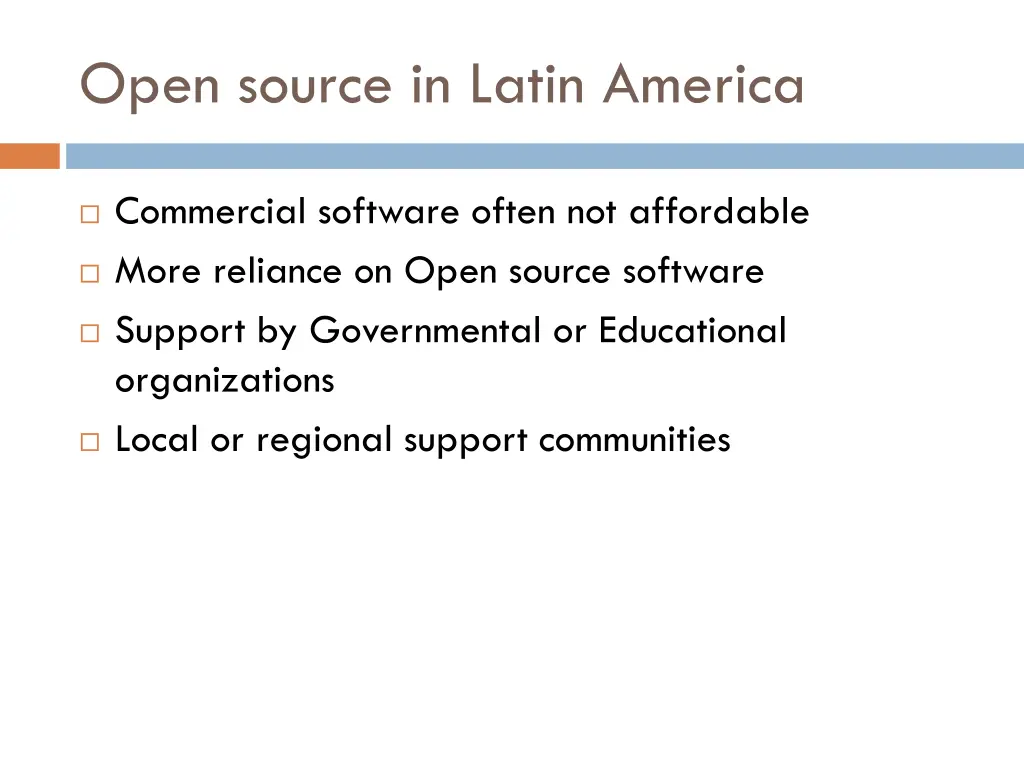 open source in latin america