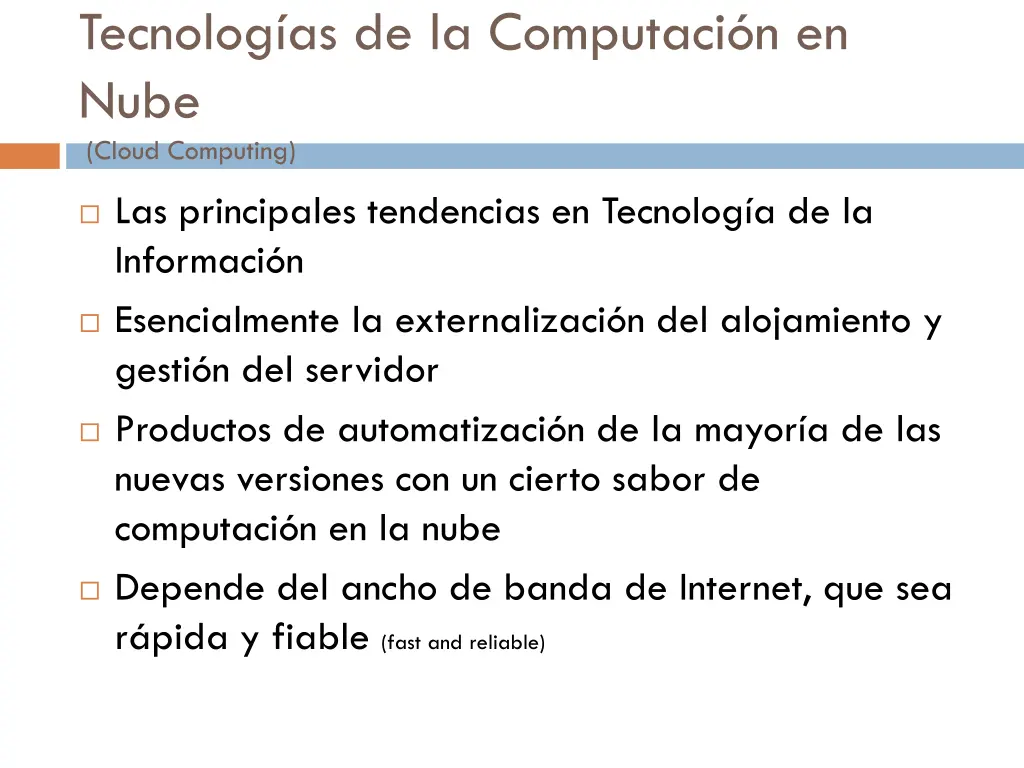 tecnolog as de la computaci n en nube cloud