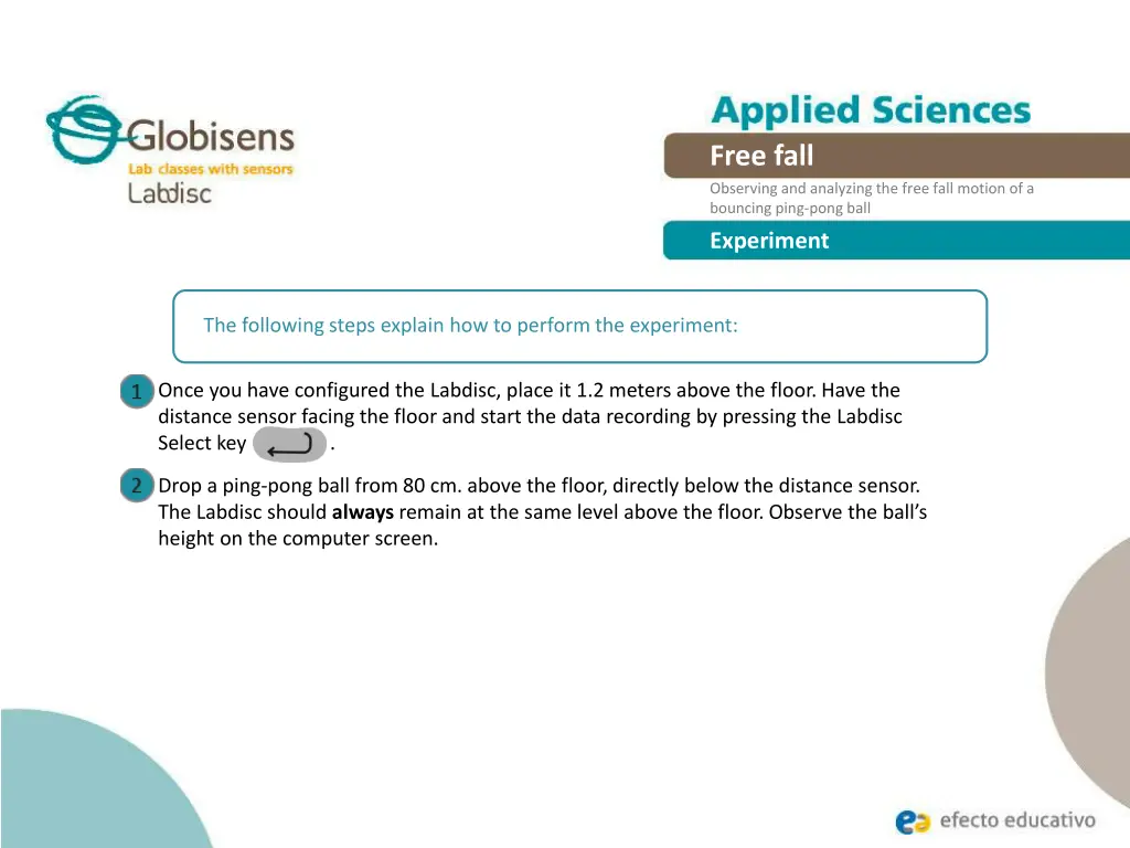 free fall observing and analyzing the free fall 12