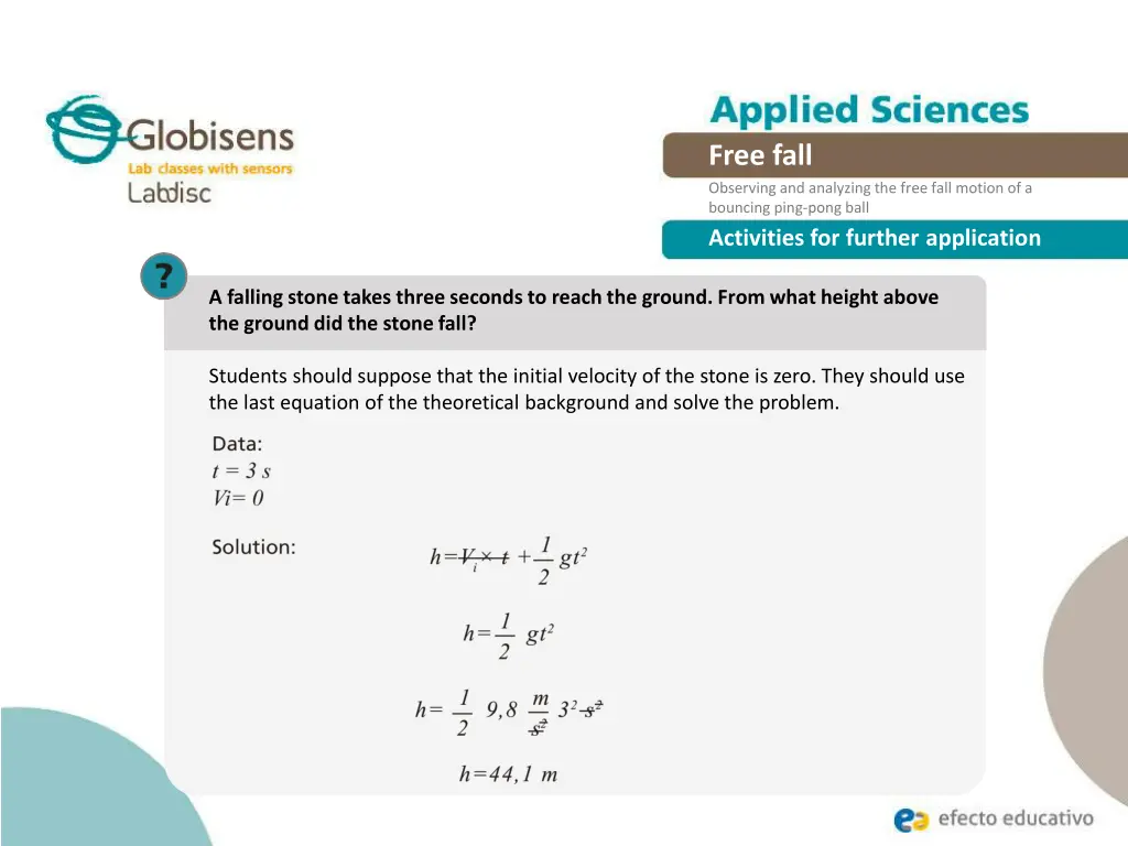 free fall observing and analyzing the free fall 22