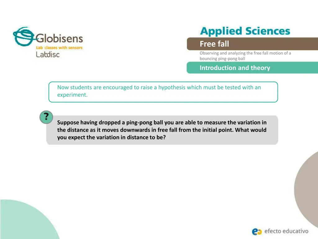 free fall observing and analyzing the free fall 6