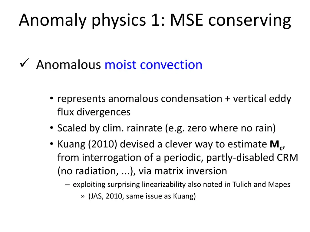 anomaly physics 1 mse conserving