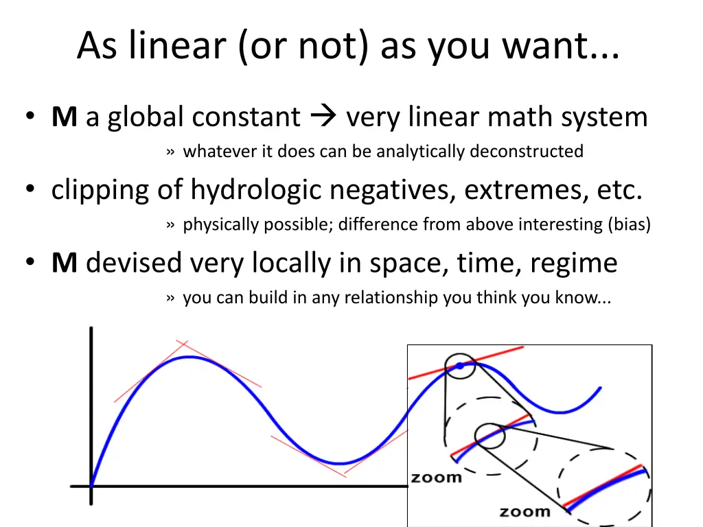 as linear or not as you want