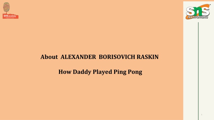 about alexander borisovich raskin