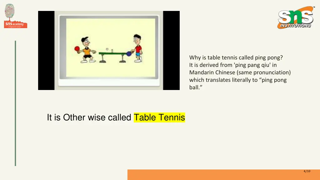 why is table tennis called ping pong