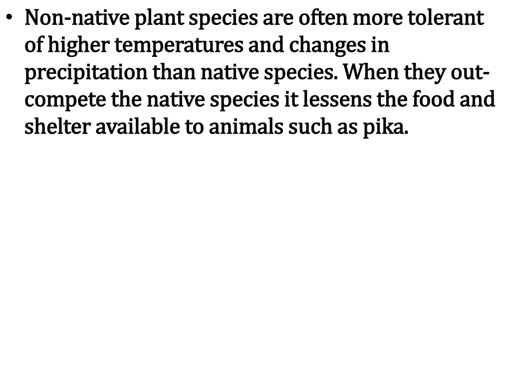 non non native plant species are often more