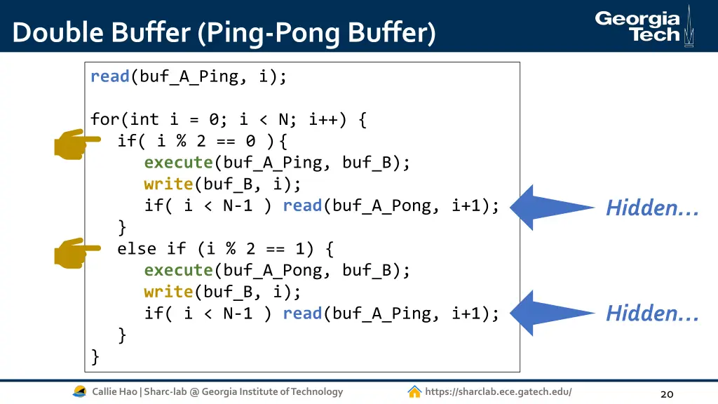 double buffer ping pong buffer 3