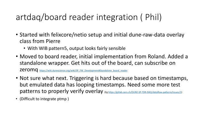 artdaq board reader integration phil