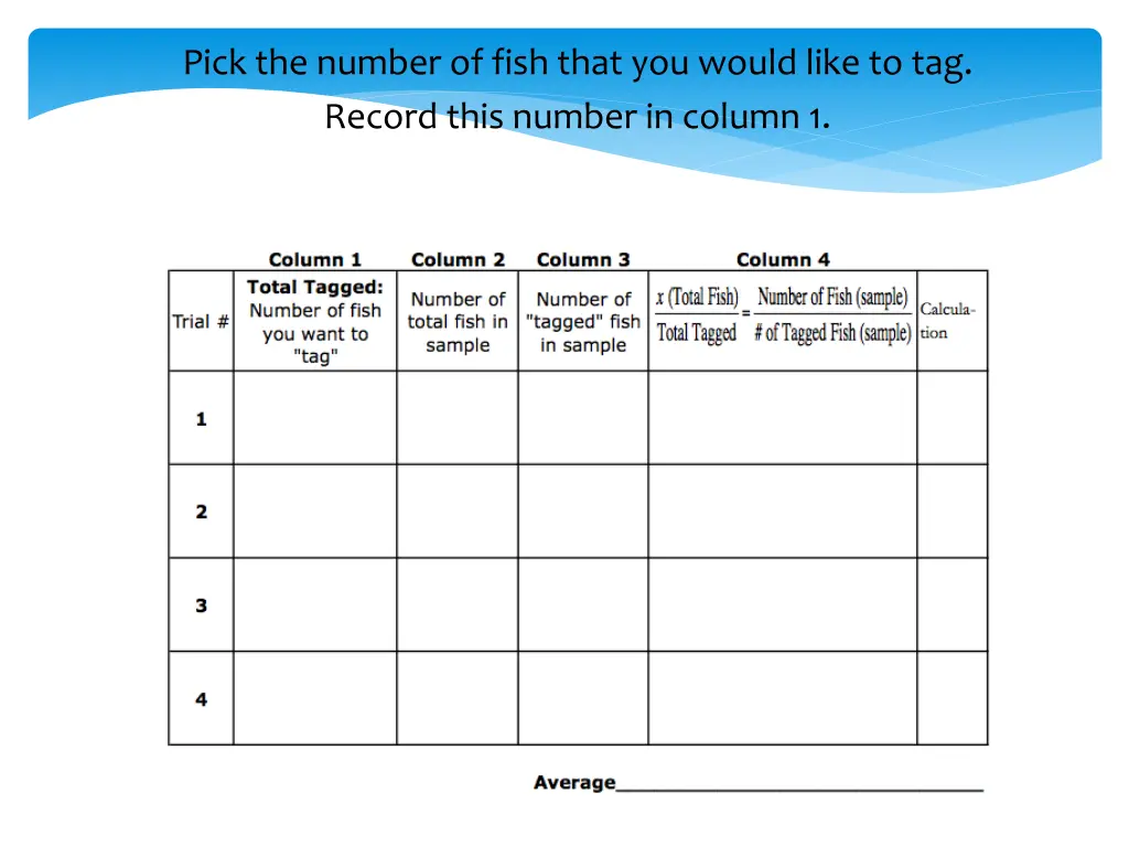 pick the number of fish that you would like