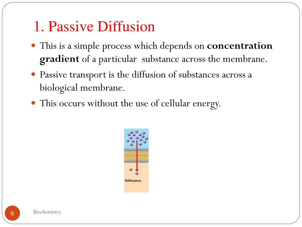 1 passive diffusion