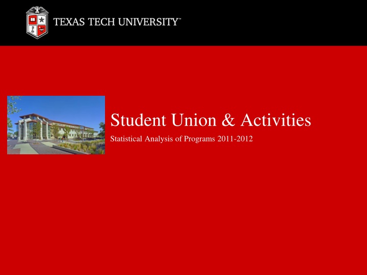 student union activities statistical analysis