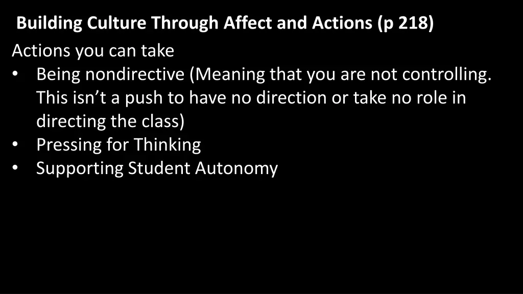 building culture through affect and actions 1