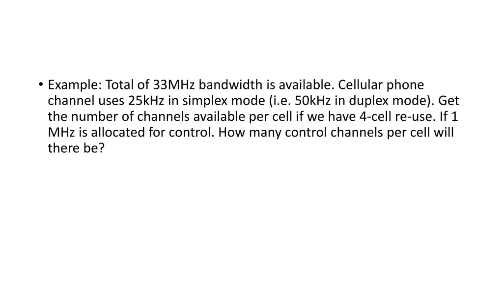 example total of 33mhz bandwidth is available