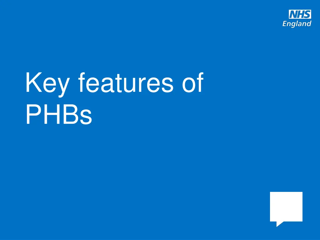 key features of phbs