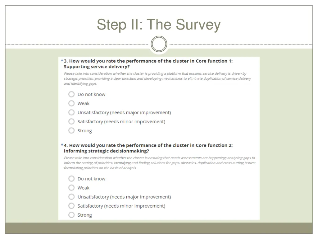 step ii the survey 1