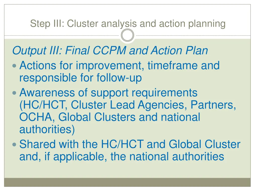 step iii cluster analysis and action planning 1