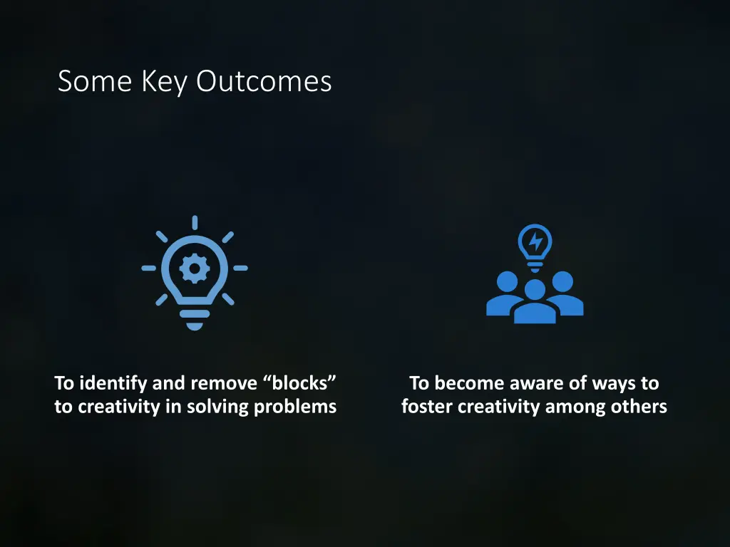 some key outcomes