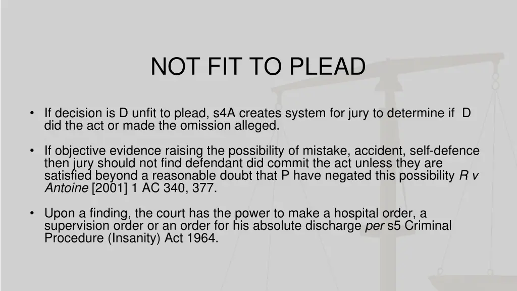 not fit to plead