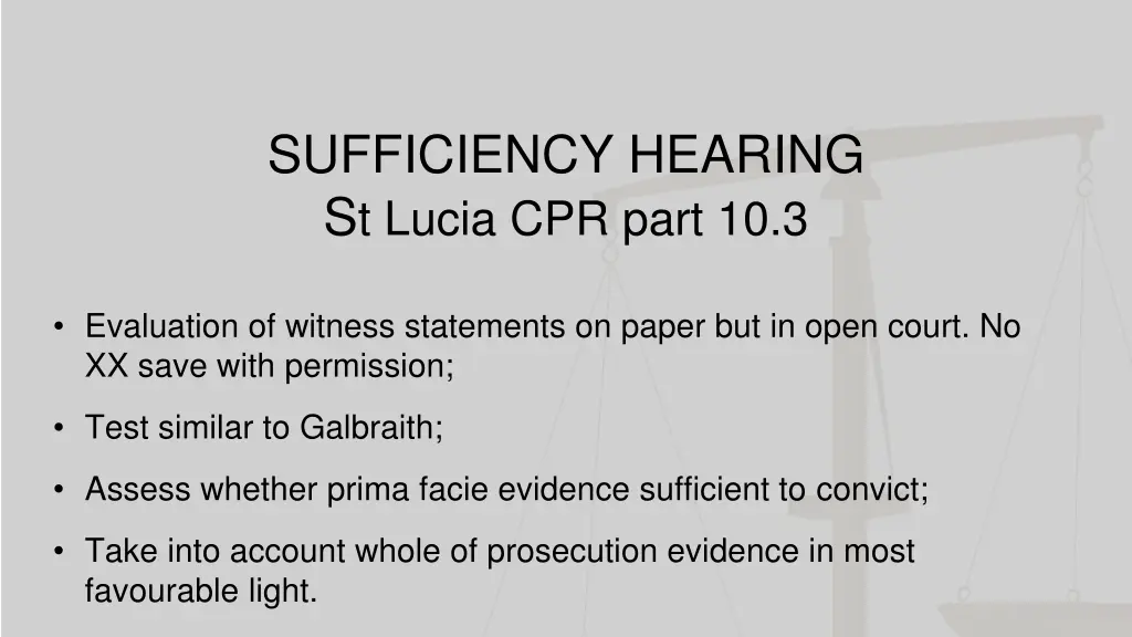 sufficiency hearing s t lucia cpr part 10 3