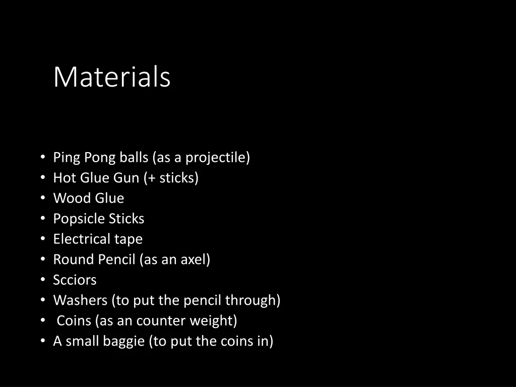 materials