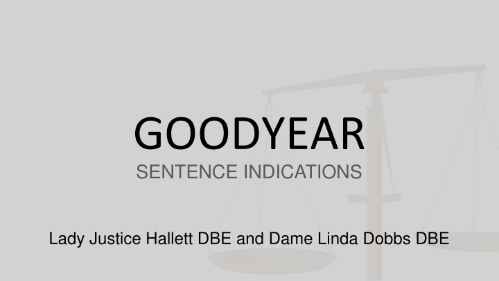 goodyear sentence indications