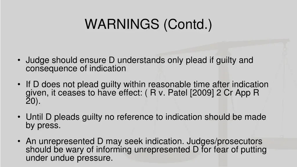 warnings contd 1